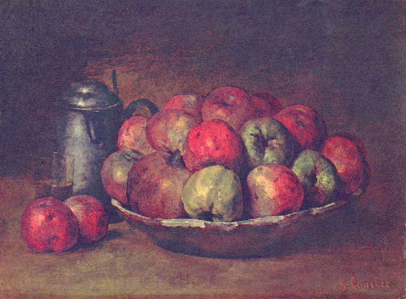Gustave Courbet Still Life with Apples and a Pomegranate Germany oil painting art